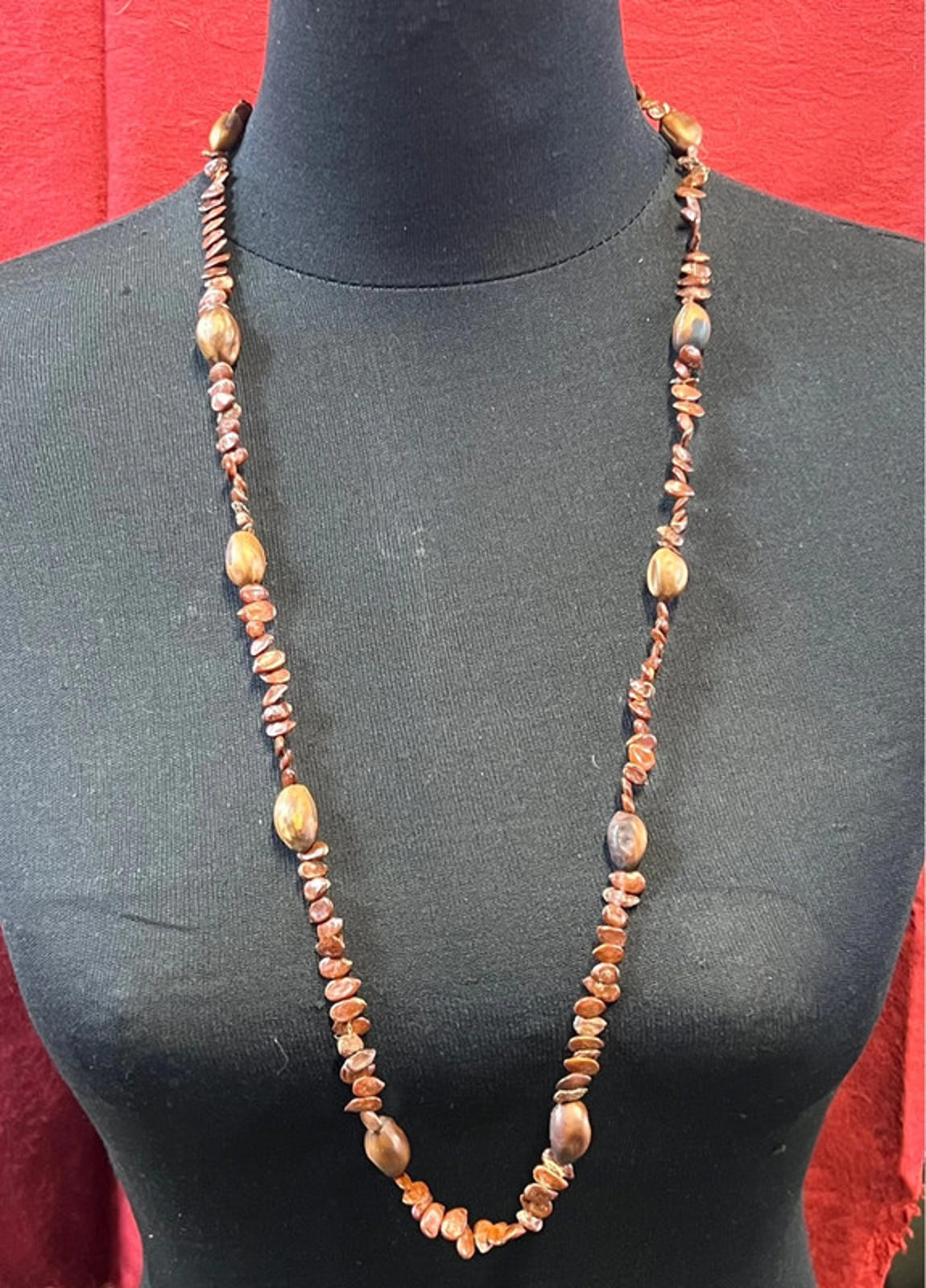 Vintage Necklace | Wooden Beads/Seeds | Good