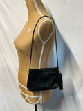 Genuine Vintage Cosci | Black woven handbag | Leather