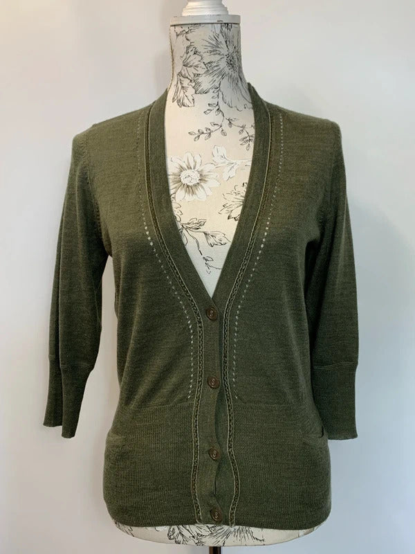 Mexx | 12 | Khaki Green Cardigan | Great condition