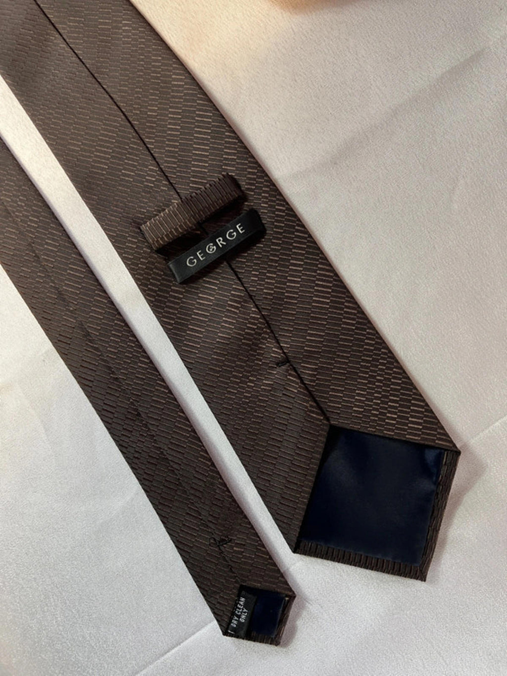 George | Brown Polyester Tie