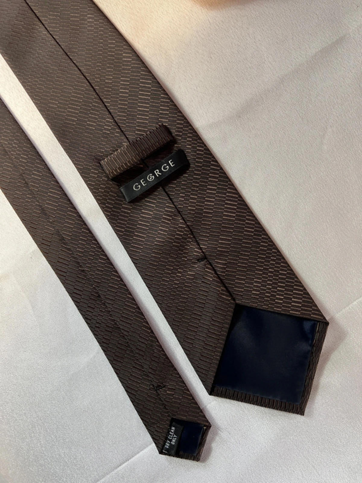 George | Brown Polyester Tie