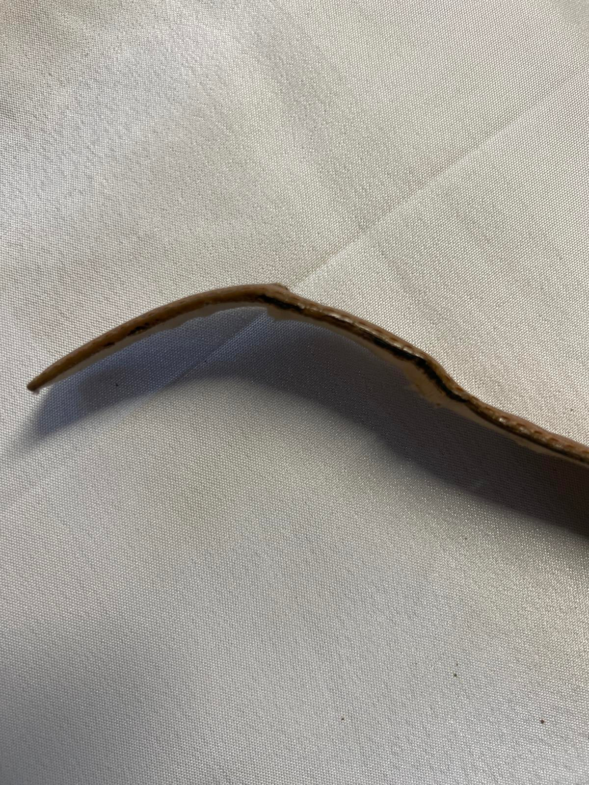 Vintage Tan Faux Snakeskin Belt | 36” | Good