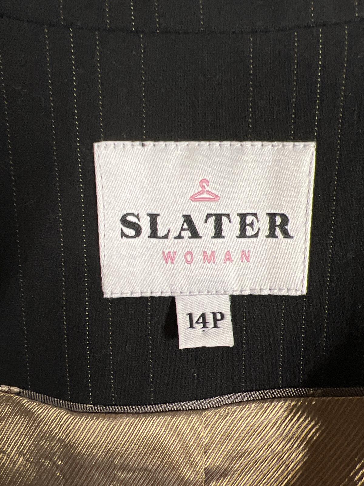 Slater Woman | Size 14P | Black blazer jacket | Polyester/Viscose