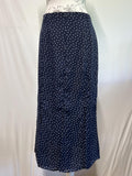 Gray & Osborne |14 | Long navy polka dot dress