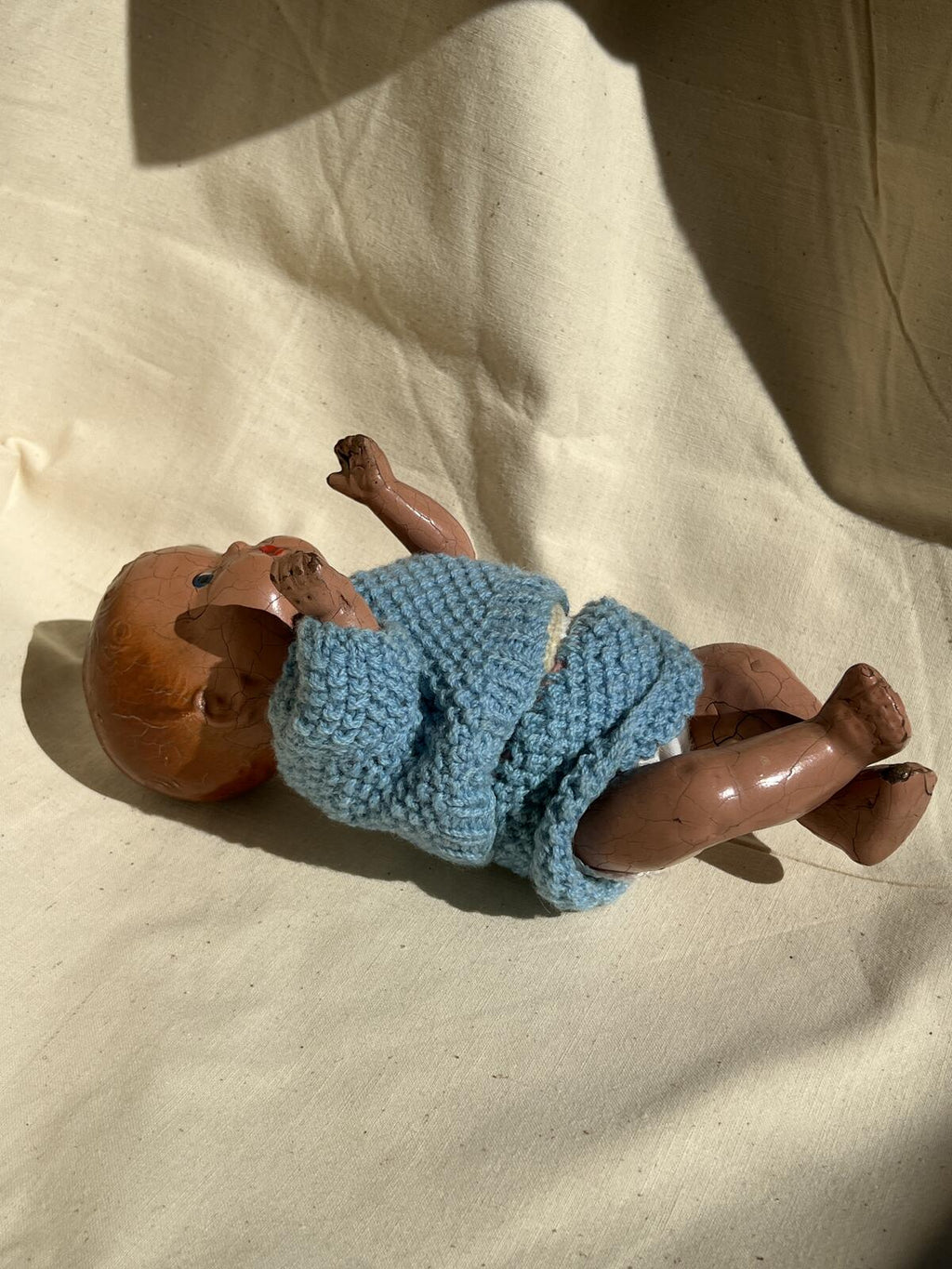 1940’s Wooden ‘ Pedigree England ‘  Baby Doll