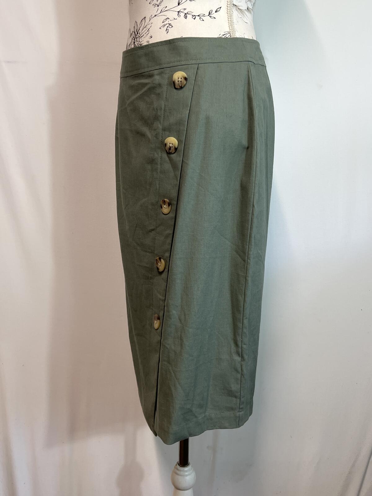 Principles | Size 12 | Sage Linen Skirt