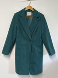 George | Size 12 | Turqouise Coat With Collar | Polyester
