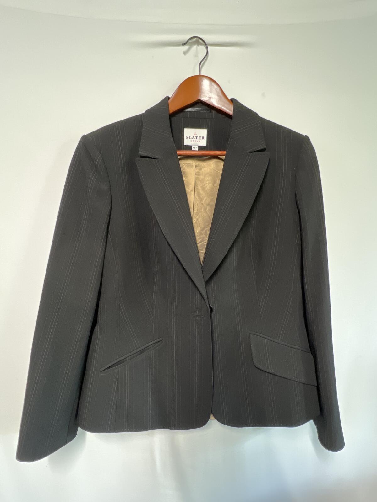 Slater Woman | Size 14P | Black blazer jacket | Polyester/Viscose