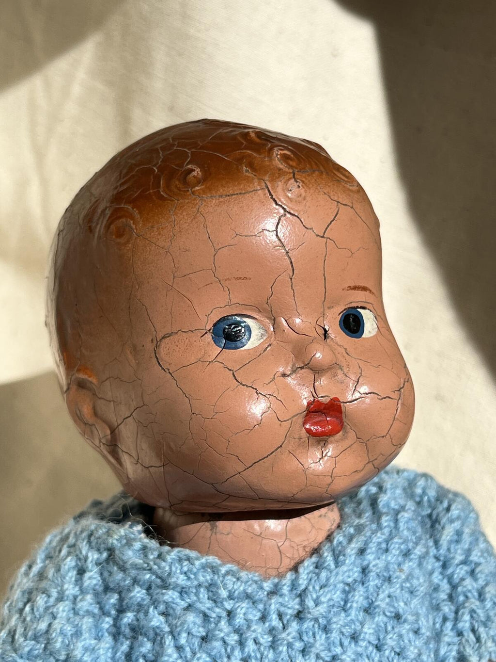 1940’s Wooden ‘ Pedigree England ‘  Baby Doll