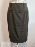 George | Size 14 | Dogtooth patterned pencil skirt