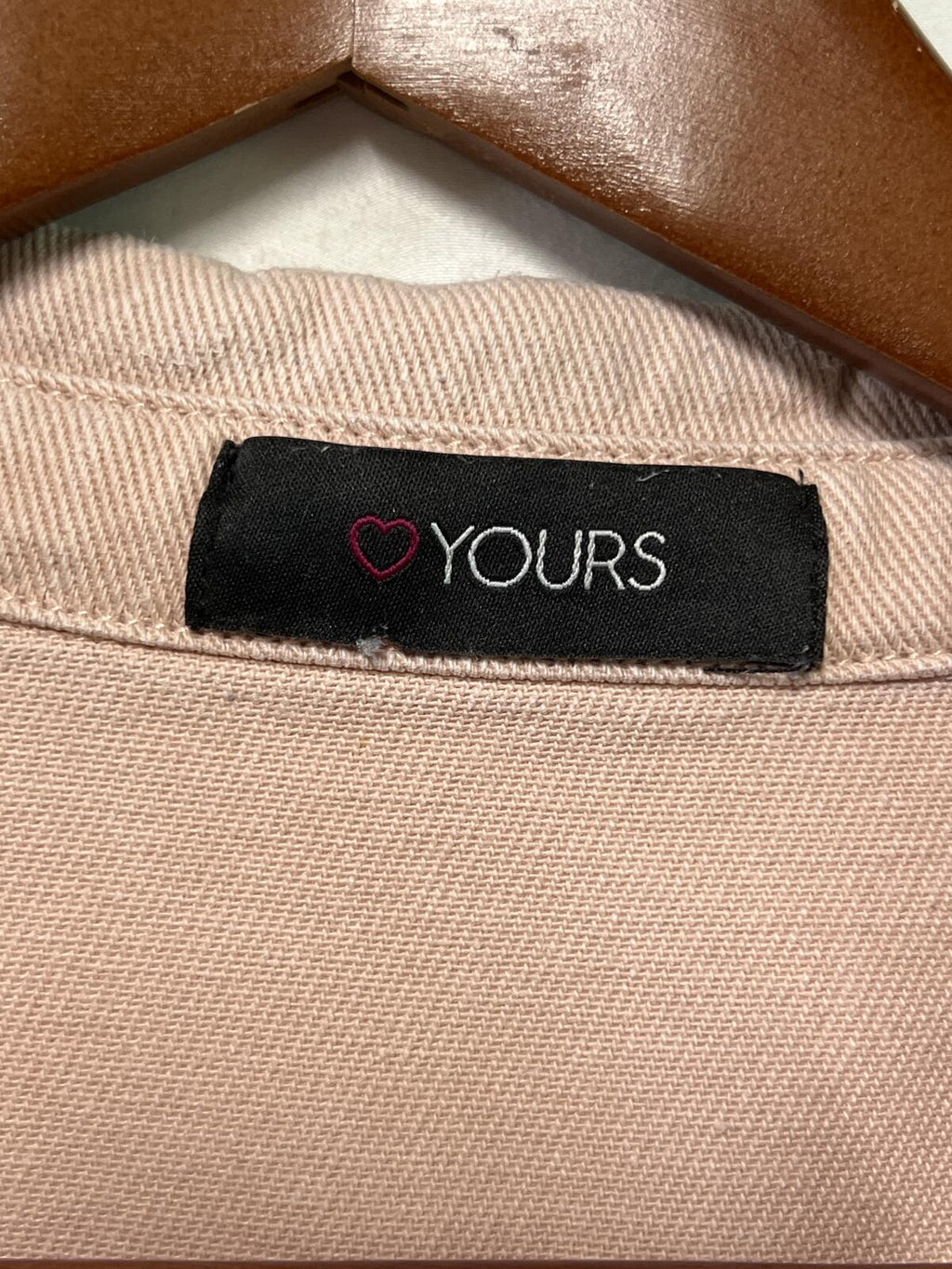 Yours | Size 30-32 | Distressed Pink Denim Jacket | Very good