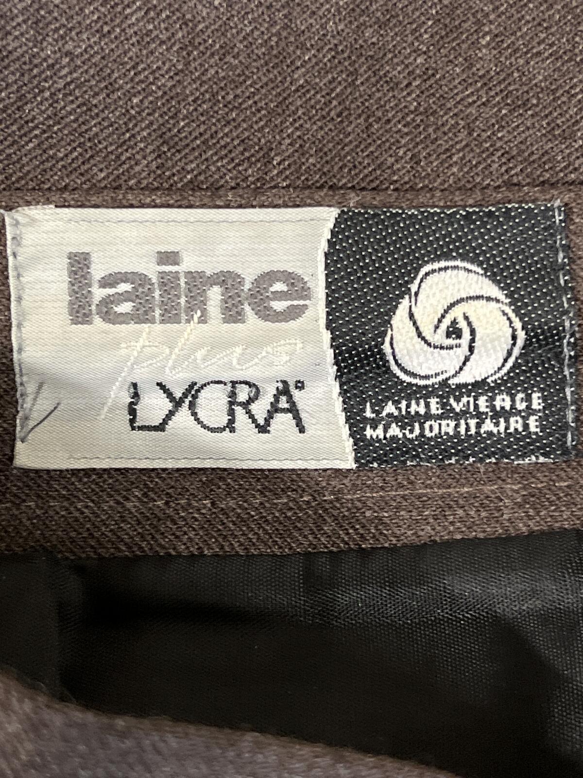 Vintage Les Impeccables | Size 38 EU | 10 UK | Brown pencil skirt | Wool/Polyester | New never worn
