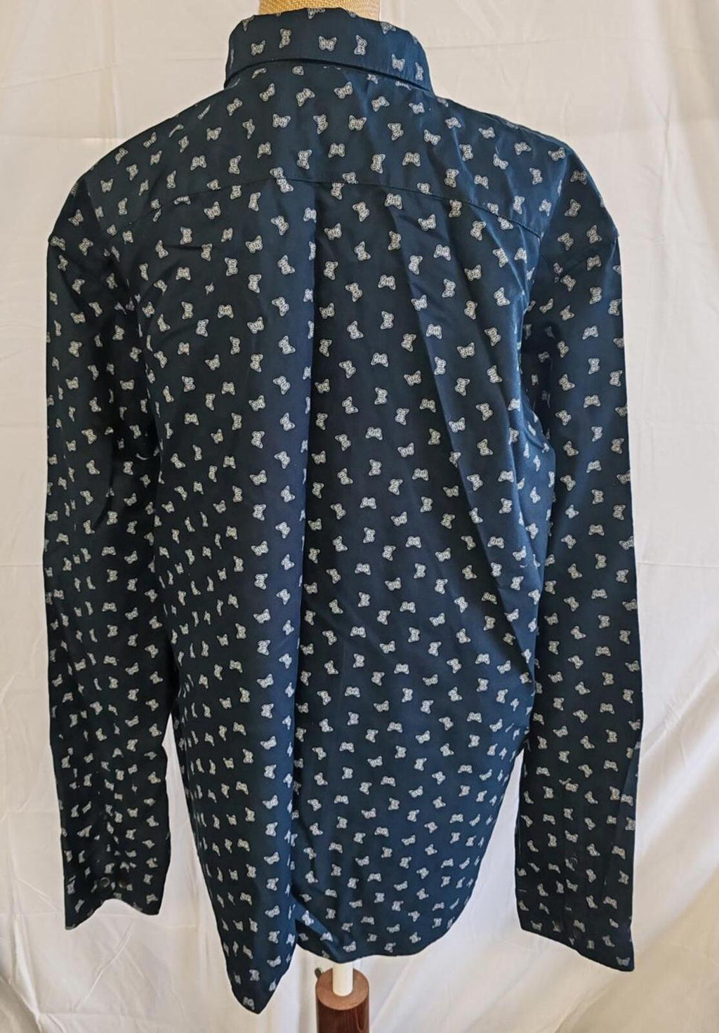 M&S Limited Edition | 2XL | Navy Butterfly Print Shirt | Cotton