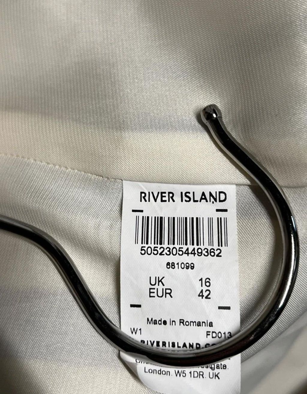 River Island | Size 16 | Classic black and white striped blazer
