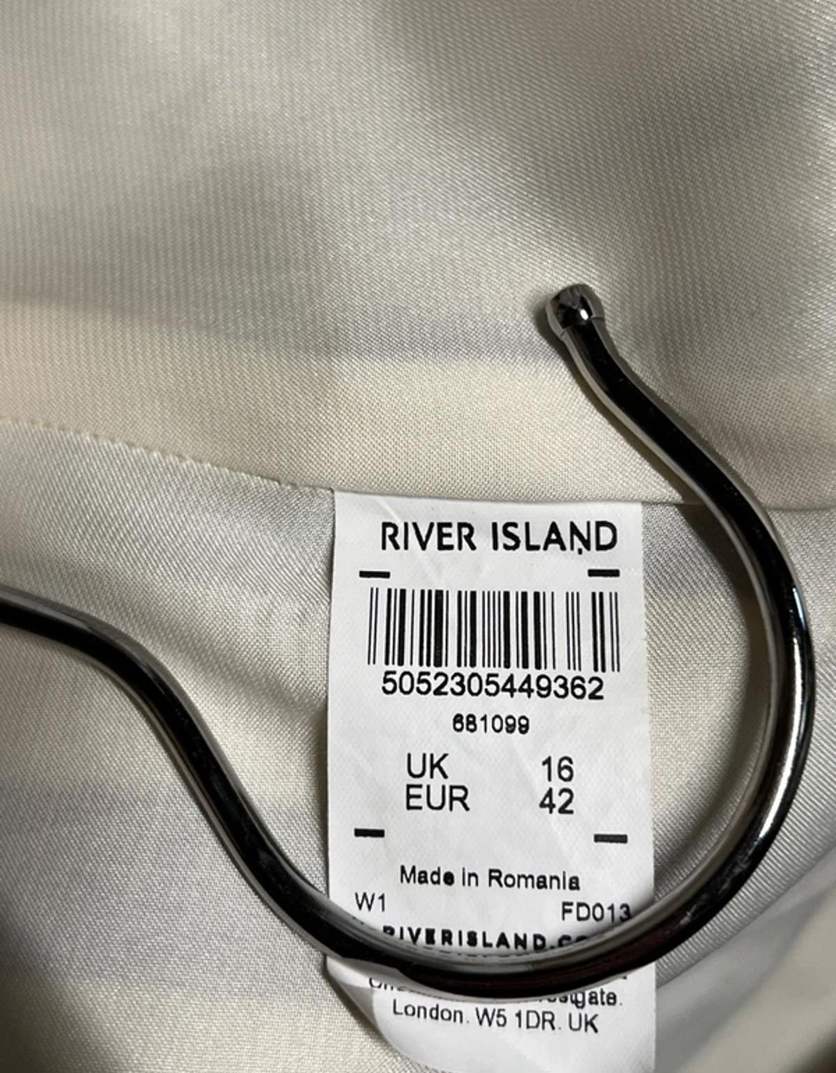 River Island | Size 16 | Classic black and white striped blazer