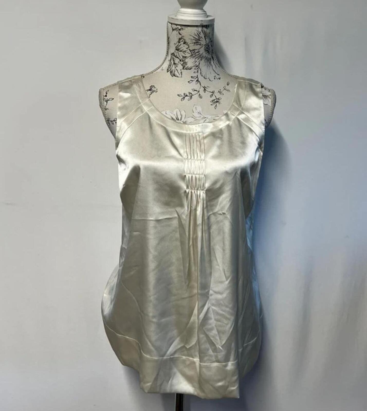 M&S | Size 12 | Classic Chic cream silky vest top | Polyester