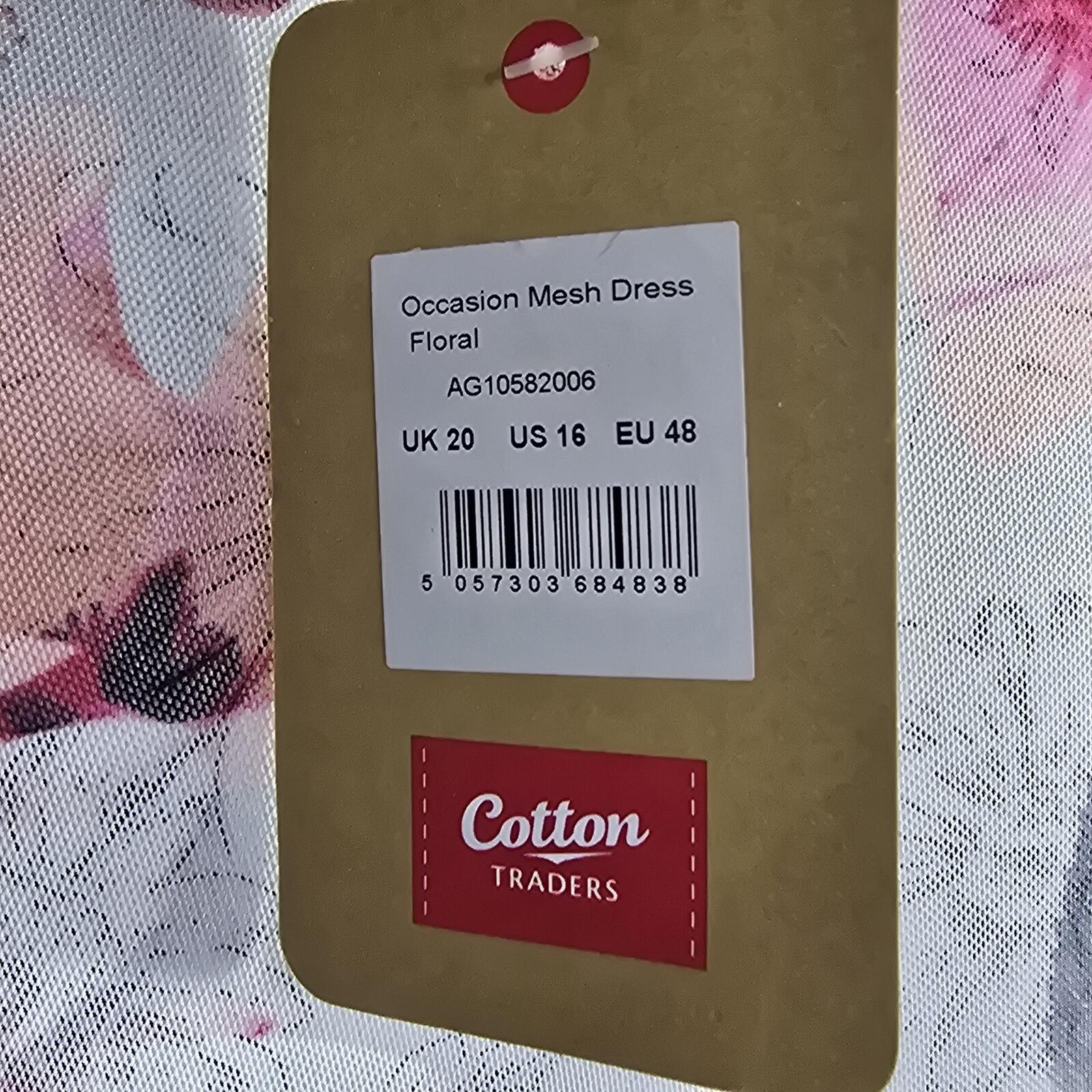 Brand New | Cotton Traders | Long Sleeved | Chiffon Dress | Size 20